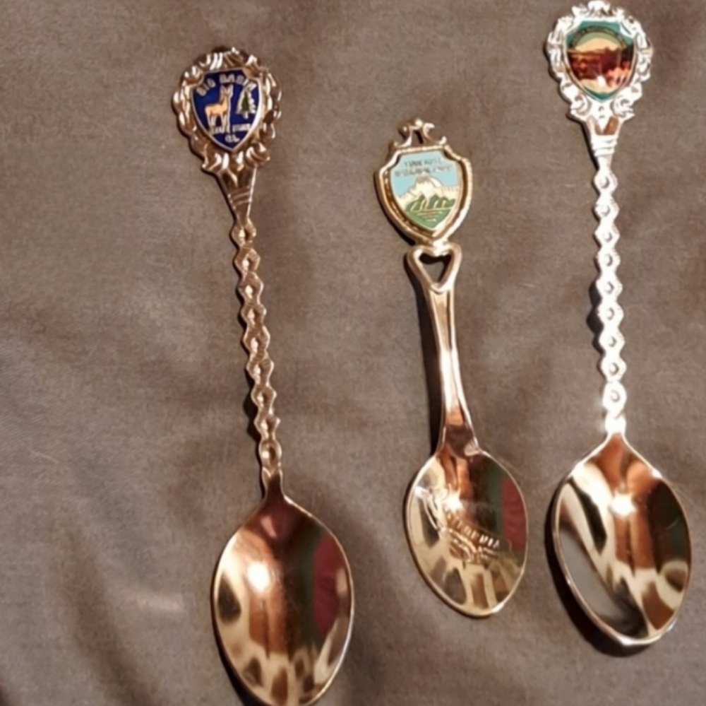 3 Souvenir Spoons